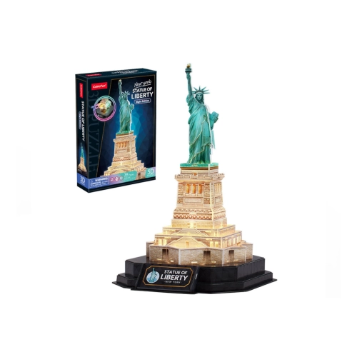 Puzzle 3D LED Statua Wolności Cubic Fun L536H