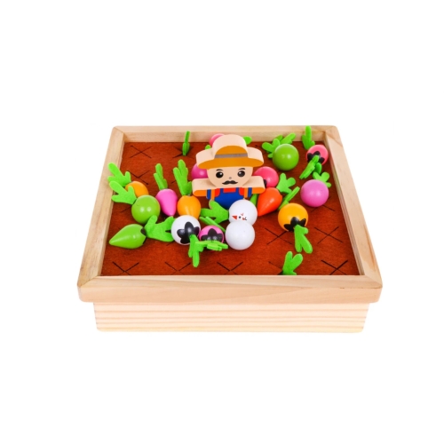 Drewniana gra pamięciowa 2w1