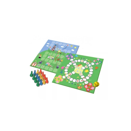 Gra 2w1 Świnka Peppa Węże i Drabiny Chińczyk Trefl 02067