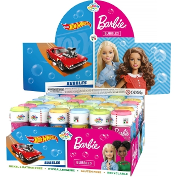 Bańki mydlane 60ml Barbie/Hot Wheels MIX