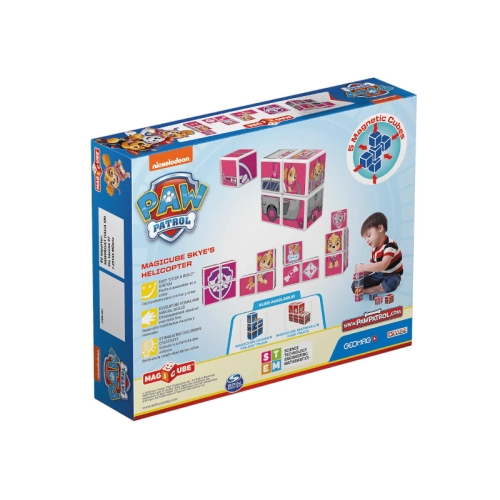 Klocki Magnetyczne Psi Patrol Pojazd Skye 5el. MagiCube 081
