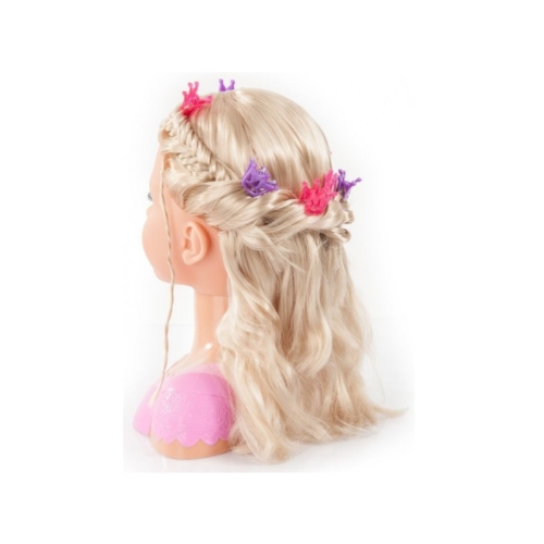 Lalka głowa do stylizacji blondynka Charlene Super Model Bayer 0880