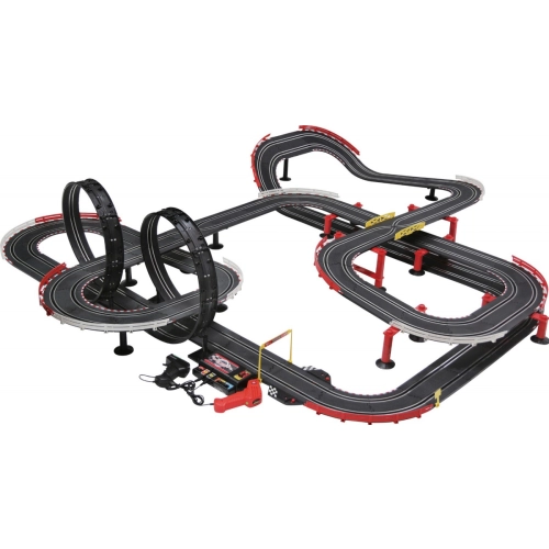 Tor Wyścigowy Gigant 1420cm 1:43 + 2 Auta Piloty Licznik Okrążeń 2 Tryby