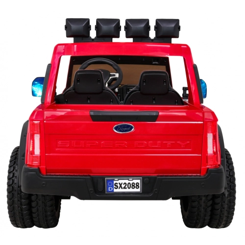Ford Super Duty Czerwony Auto Na akumulator SX2088