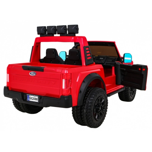 Ford Super Duty Czerwony  Auto Na akumulator SX2088