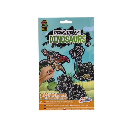 Magnesy Zdrapywanka Dinozaury