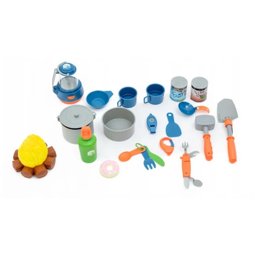 Duży zestaw biwakowy dla dzieci namiot 36el 101298