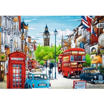 Puzzle 1000 el. Ulica Londynu Trefl 10557