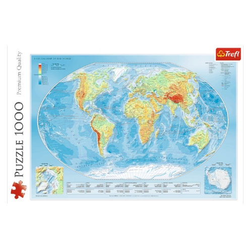 Mapa Fizyczna Świata 10463