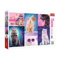 Trefl Puzzle 1000el Super koty NEON 10581