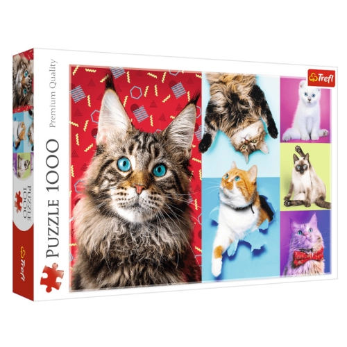 Trefl Puzzle 1000el Wesołe Koty 10591
