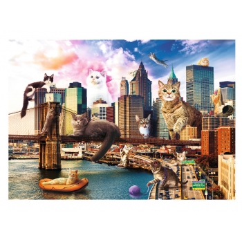 Trefl Puzzle 1000el Koty w Nowym Jorku 10595