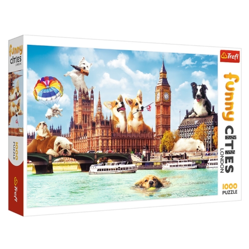 Trefl Puzzle 1000el Psy w Londynie 10596
