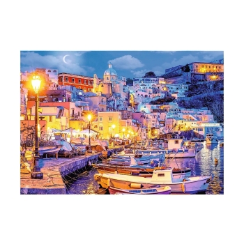 Puzzle 1000 el. Wyspa Procida nocą, Włochy Trefl 10794