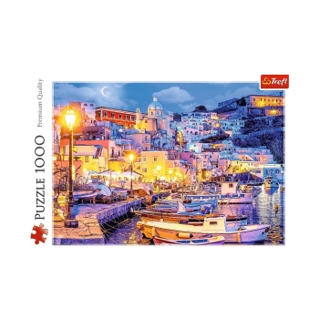 Puzzle 1000 el. Wyspa Procida nocą, Włochy Trefl 10794