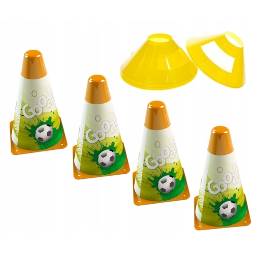 Zestaw sportowy piłka nożna z pachołkami