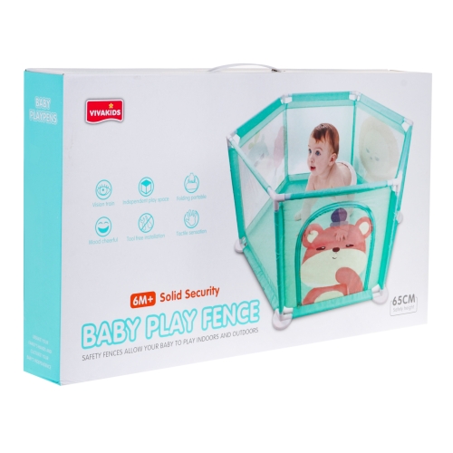 Kojec dla dzieci 6m+ Plac zabaw z siatki Ogrodzenie do domu i na podwórko 1138