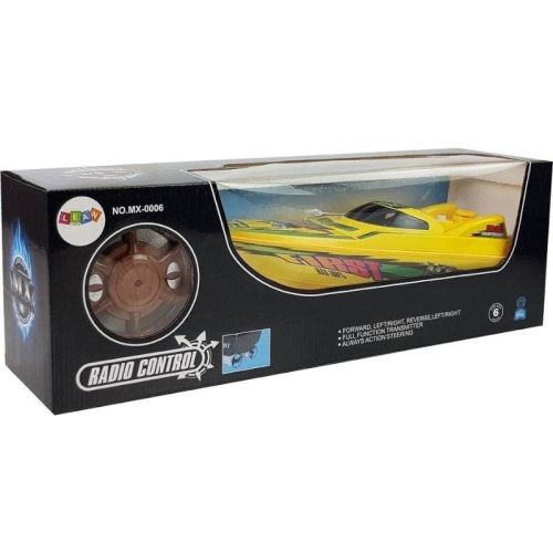 Łódź Zdalnie Sterowana 27Mhz Żółta 1193