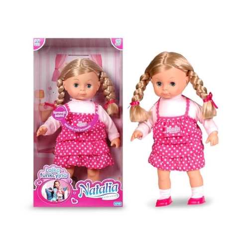 Mówiąca Lalka Natalia 39cm z Warkoczykaami