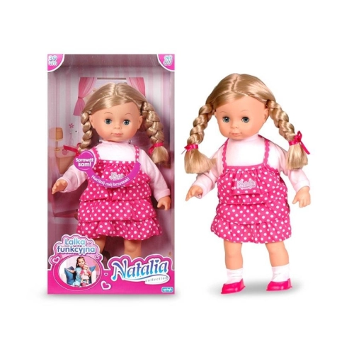 Mówiąca Lalka Natalia 39cm z Warkoczykaami