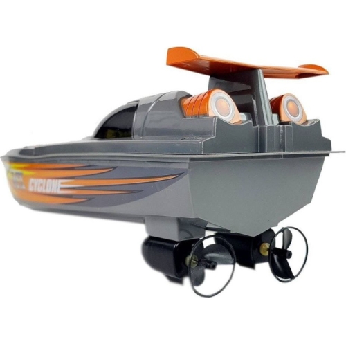 Łódź Zdalnie Sterowana 27Mhz Szara 1209