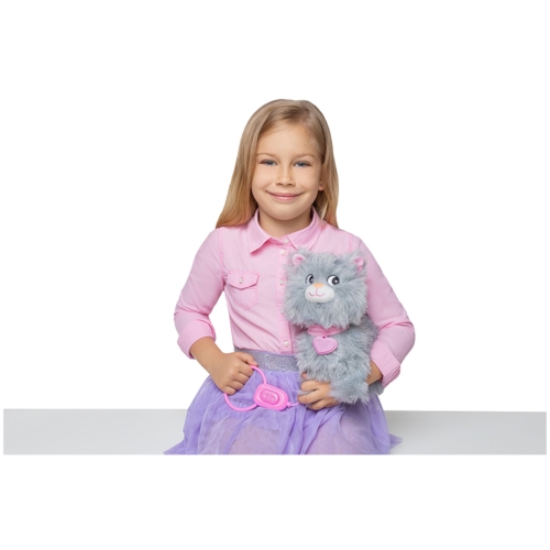 Chodzący Kotek Na Smyczy Szary Natalia 121371