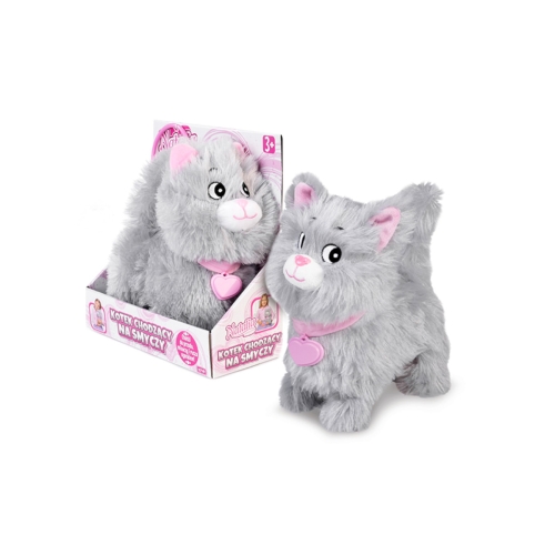 Chodzący Kotek Na Smyczy Szary Natalia 121371