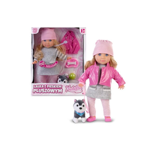 Lalka Natalia z Pieskiem pluszowym 121661