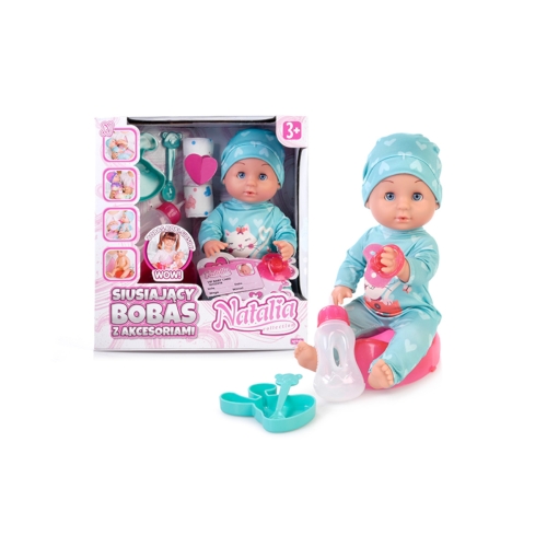 Lalka Natalia Bobas siusiający 30cm z akcesoriami 121869