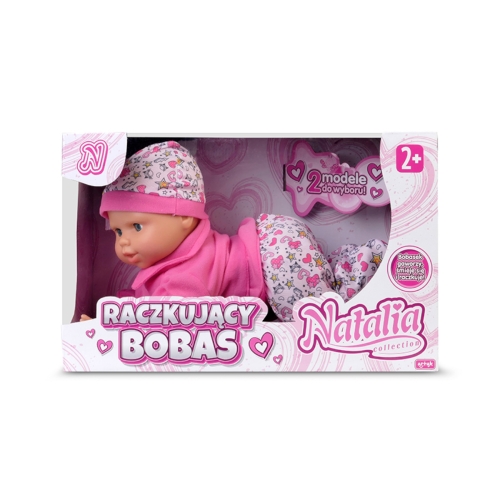 Lalka Natalia Bobas raczkujący 32cm różowy 122200