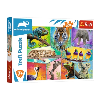 Puzzle 200el W egzotycznym świecie Trefl 13280