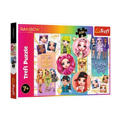 Trefl Puzzle 200el Przyjaźń Rainbow High 13289