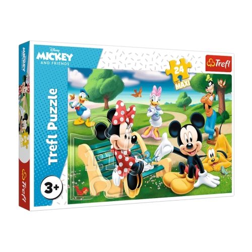 Puzzle 24el Maxi Myszka Miki w gronie przyjaciół Trefl 14244
