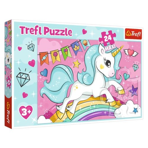 Puzzle 24 Maxi Słodki Jednorożec 14302
