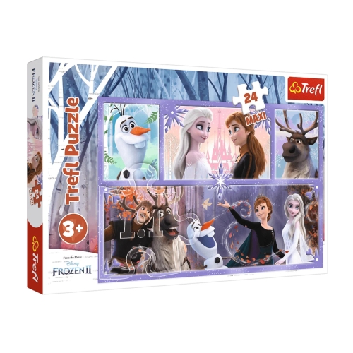 Puzzle 24el Maxi Świat pełen magii Frozen 2 Trefl 14345