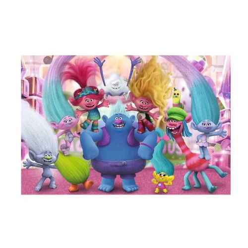 Puzzle 24el Maxi W świecie Trolli Trefl 14359