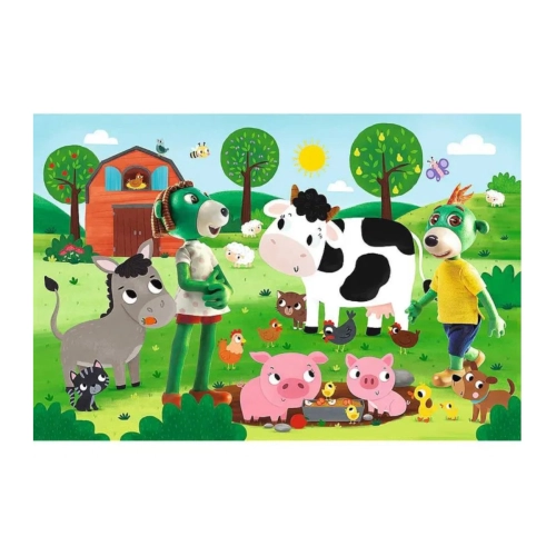 Puzzle 24el Maxi Rodzina Treflików na wsi Trefl 14361