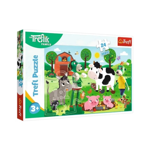 Puzzle 24el Maxi Rodzina Treflików na wsi Trefl 14361