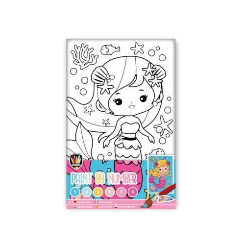 Malowanie Po Numerach Dla Dzieci Syrenka 150065