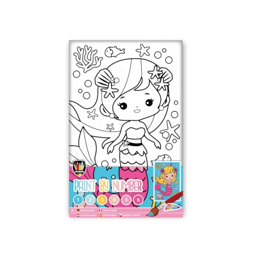Malowanie Po Numerach Dla Dzieci Syrenka 150065