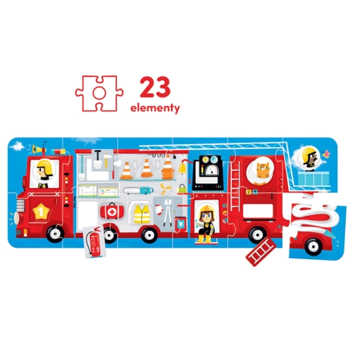CzuCzu Puzzle z dziurką wóz strażacki 0401