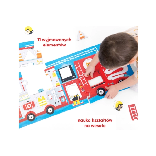 CzuCzu Puzzle z dziurką wóz strażacki 0401