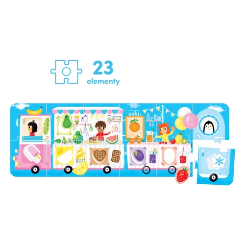 CzuCzu Puzzle z dziurką logy! lody! 0418