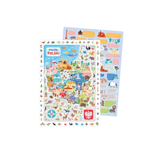 CzuCzu Puzzle obserwacyjne mapa Polski 0968