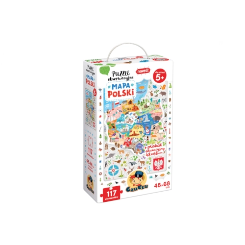 CzuCzu Puzzle obserwacyjne mapa Polski 0968