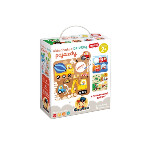 CzuCzu Układanki z dziurką pojazdy 2+ 1699