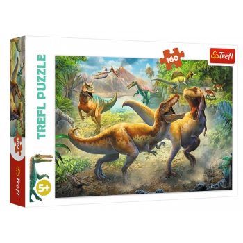 Trefl Puzzle 160el Walczące Tyranozaury 15360