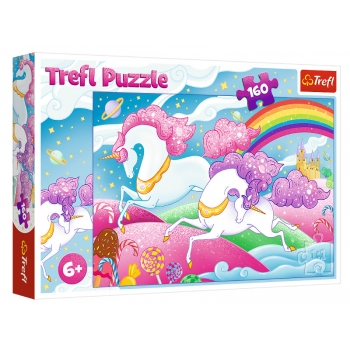 Trefl Puzzle 160el Galopujące Jednorożce 15372
