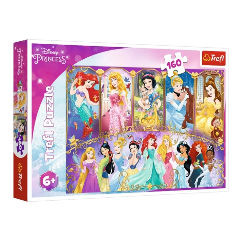 Puzzle 160el Portrety Księżniczek Disney Trefl 15407