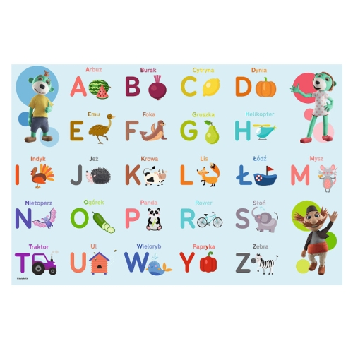 Puzzle Edukacyjne 30el Trefliki Poznają Alfabet 15553